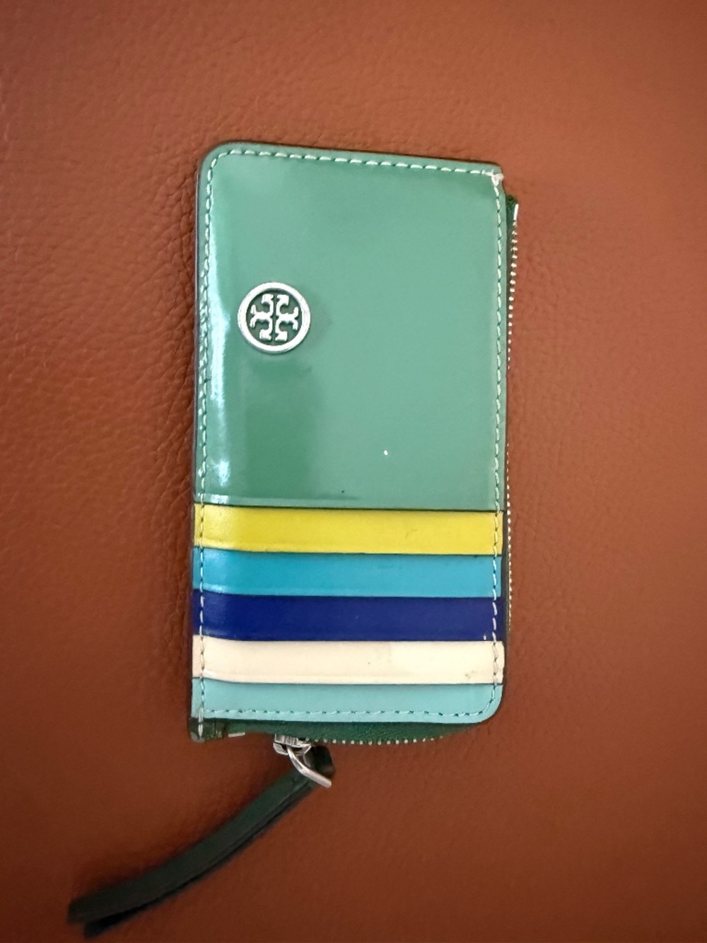 Tory Burch Color-Block Leather Bi-Fold Wallet